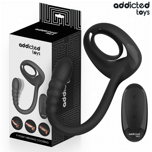 ADDICTED TOYS – Anneau pénien vibrant pour point P à télécommande