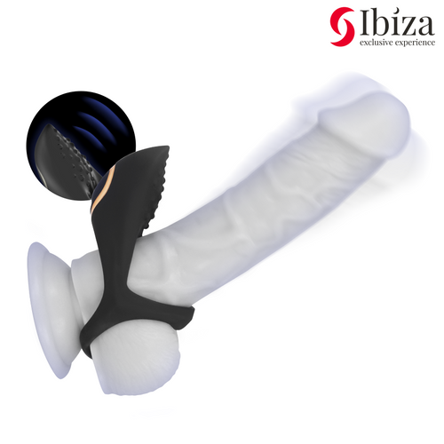 Ibiza - Anneau pénien multisensoriel vibrant en silicone de luxe