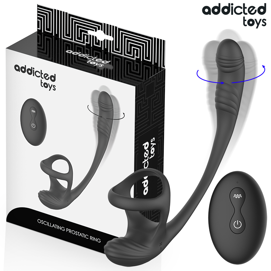 ADDICTED TOYS – Plug anal vibrant 360° avec stimulateur de testicules