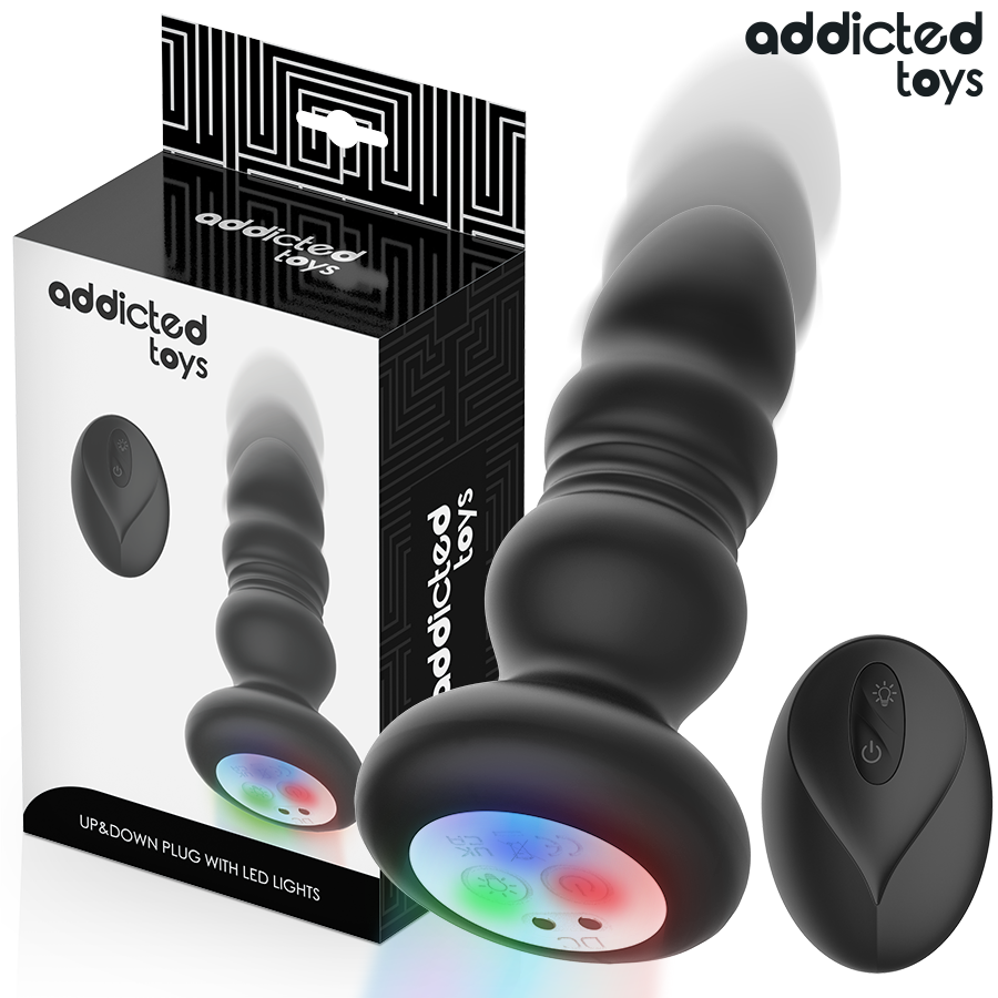 ADDICTED TOYS – Plug anal rotatif vibrant à télécommande