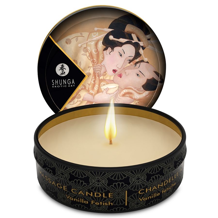 SHUNGA mini bougie de massage 30 ml Vanille – Sens d’Éden