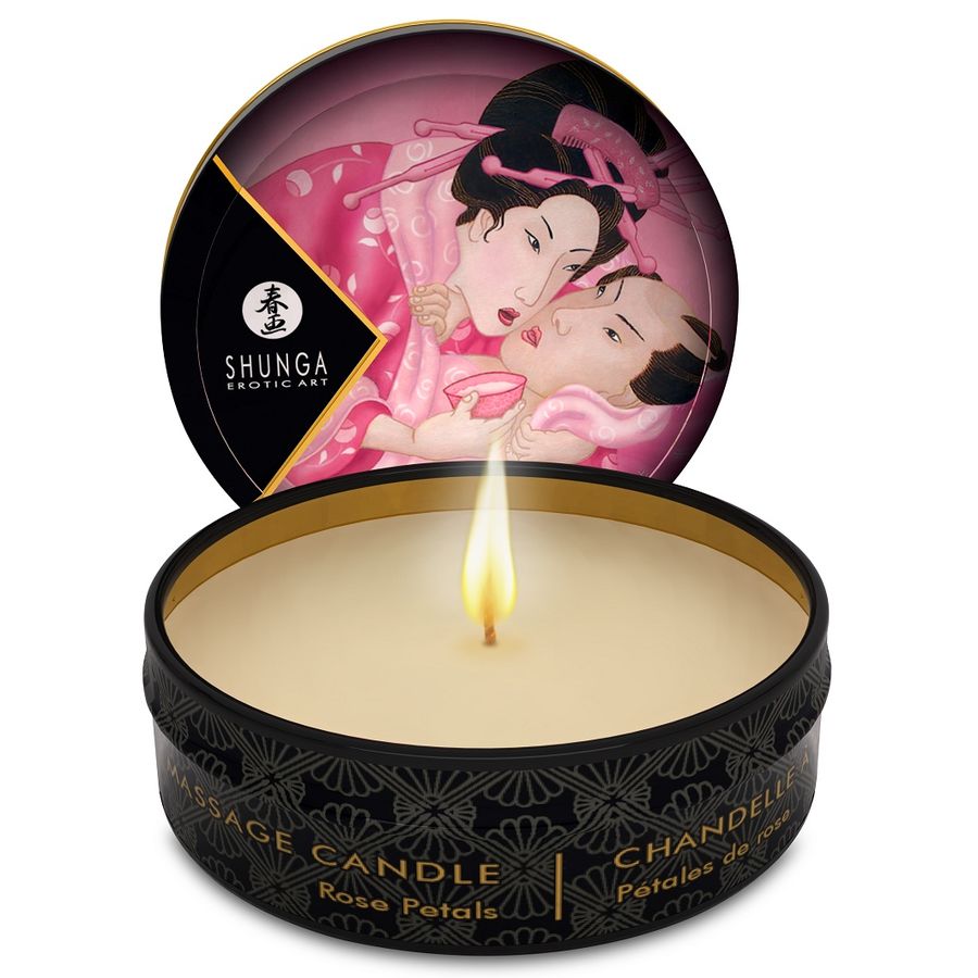 SHUNGA mini bougie Rose – coffret 24 mini bougies
