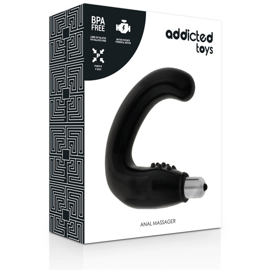 ADDICTED TOYS – Masseur anal noir – profil