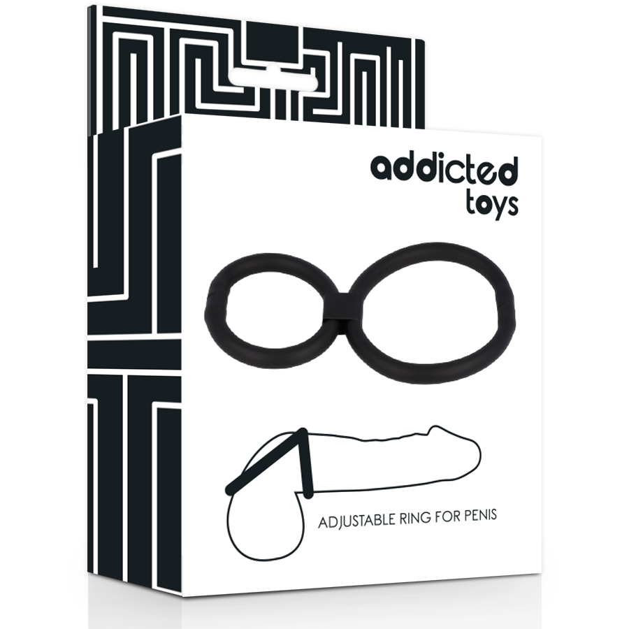 ADDICTED TOYS – Anneaux réglables pour pénis – vue de profil