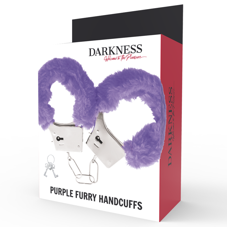 DARKNESS – MENOTTES EN MÉTAL DOUBLÉES FOURRURE