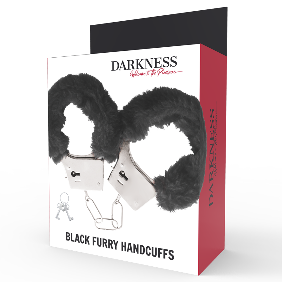 DARKNESS – MENOTTES EN MÉTAL DOUBLÉES FOURRURE