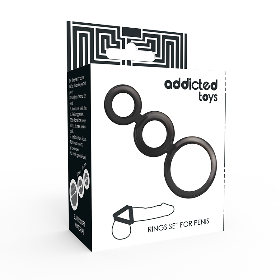 ADDICTED TOYS – Anneaux pour pénis – présentation du produit