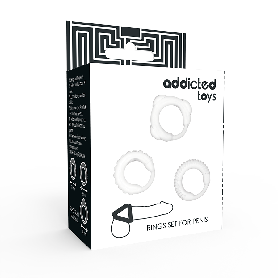 ADDICTED TOYS – Ensemble d’anneaux en C clair – présentation du produit