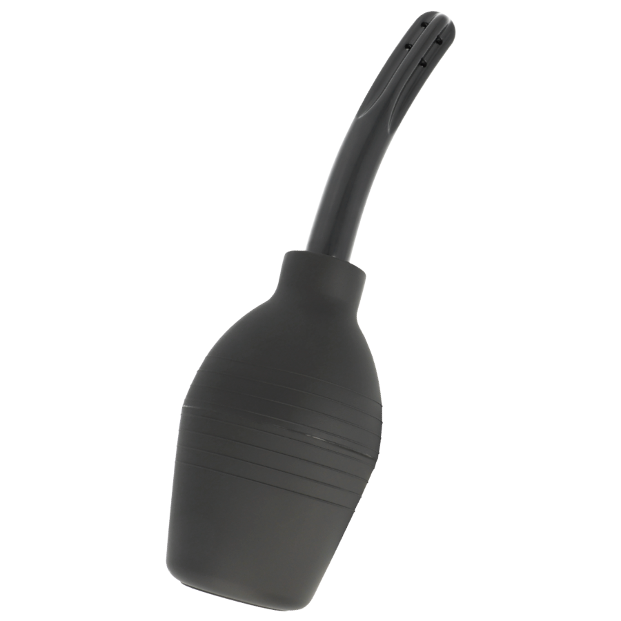 Poire de lavement anal Squeeze Clean noire ADDICTED TOYS – détail de l’embout