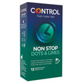CONTROL – Non Stop Dots & Lines – Préservatifs Nervurés 12 unités