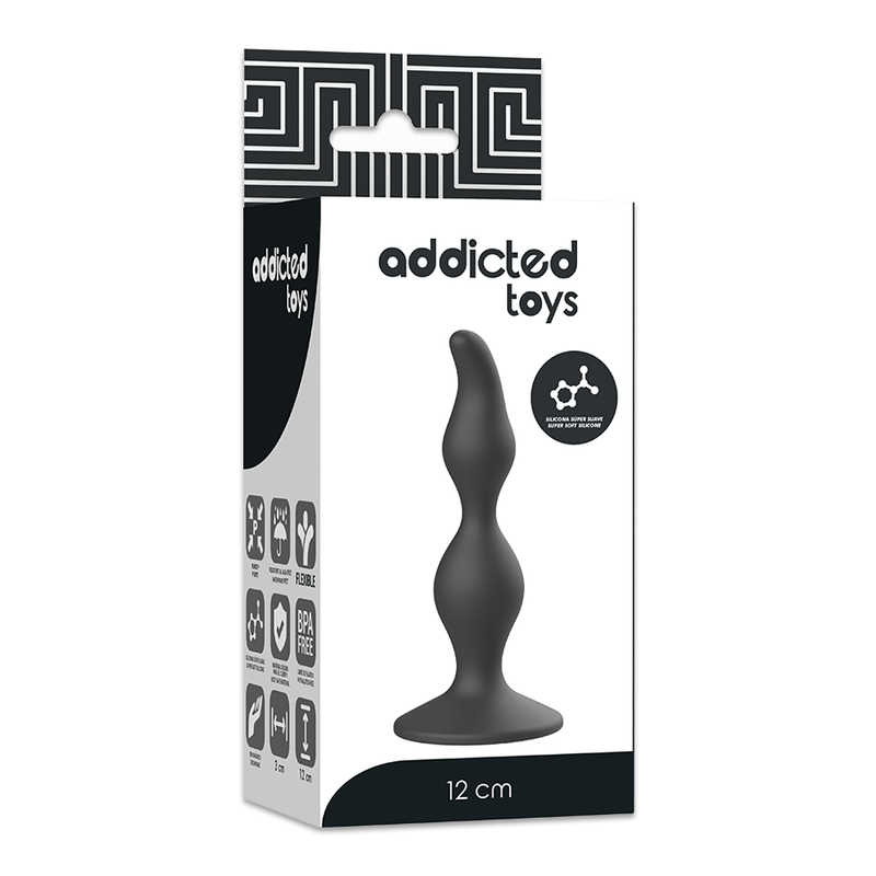 ADDICTED TOYS – Plug sexuel anal noir – détail produit